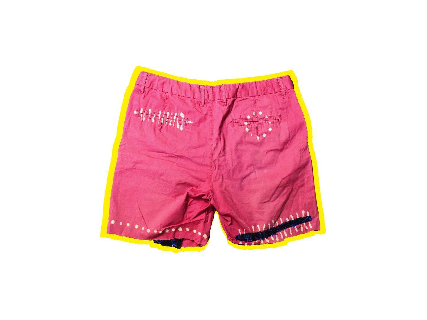 Upcycled Pink Shorts by ATAR HILOS ROJOS L