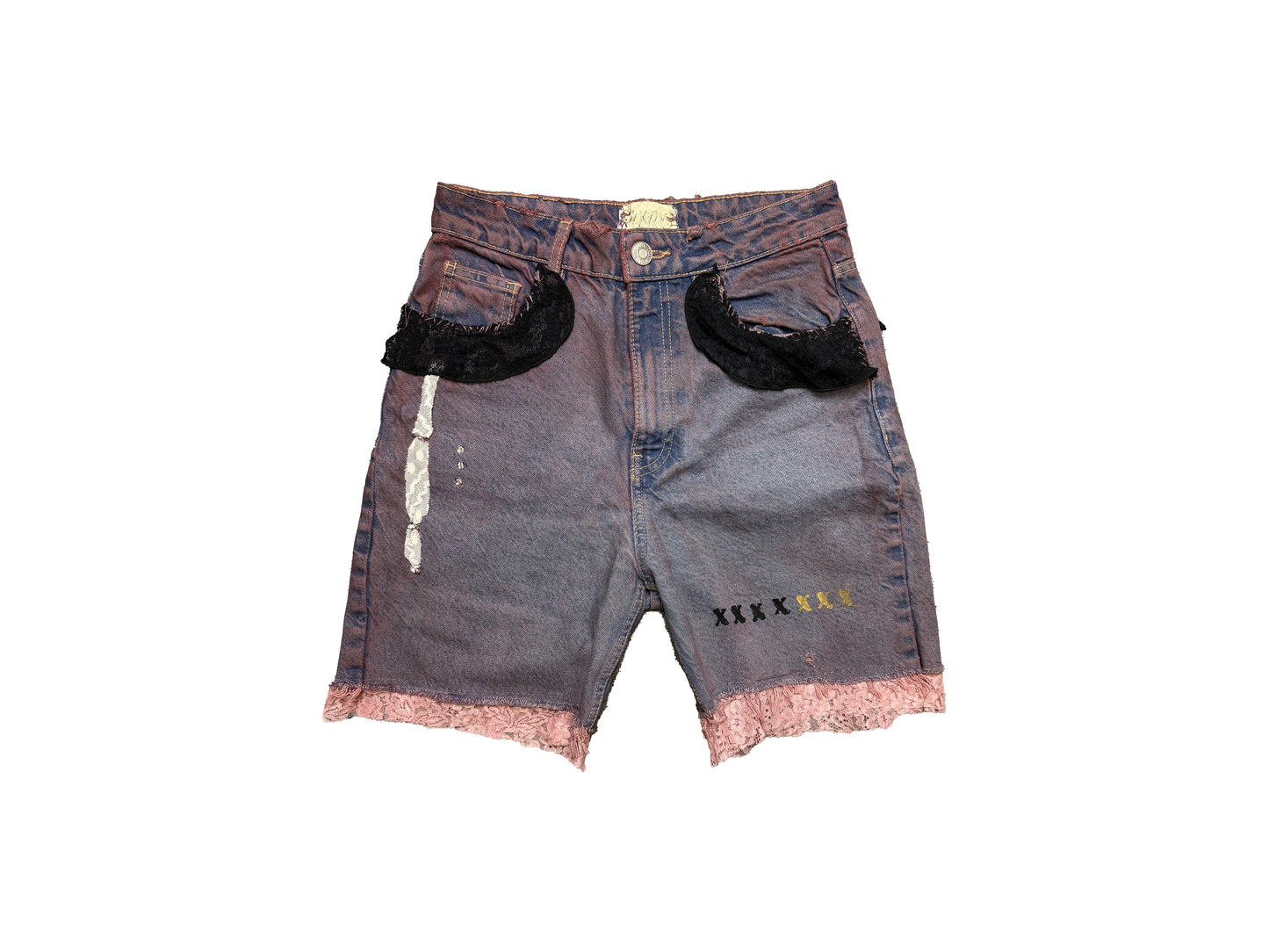 Upcycled Crying Punk Short Pants by ATAR HILOS ROJOS S