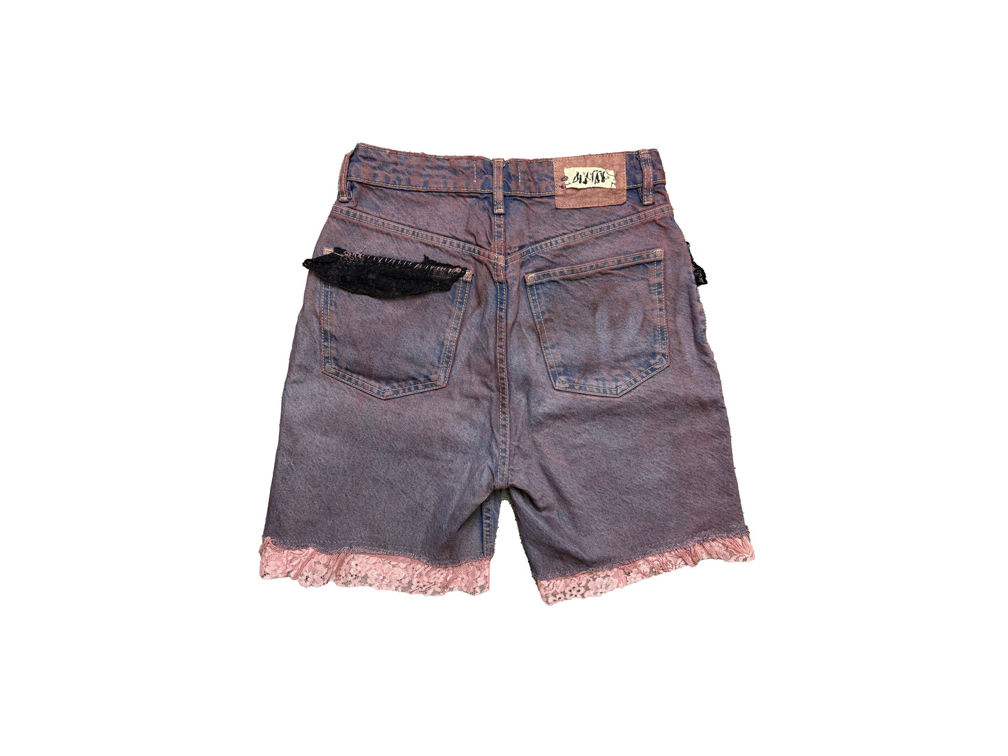 Upcycled Crying Punk Short Pants by ATAR HILOS ROJOS S