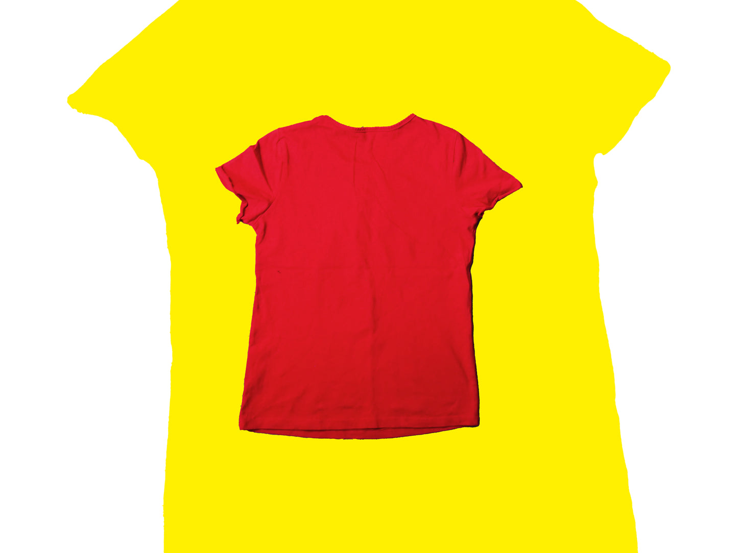 Upcycled Alma Andrógina Red T-Shirt by ATAR HILOS ROJOS XS