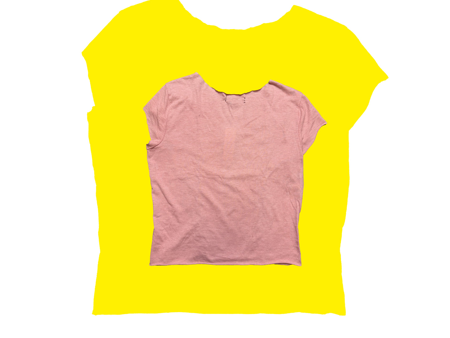 Upcycled Hand-Painted 'Todo Futuro' Pink T-Shirt by ATAR HILOS ROJOS S