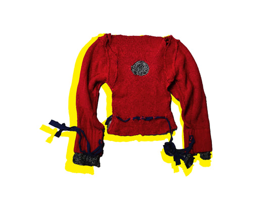 Upcycled Red Sweater by ATAR HILOS ROJOS M