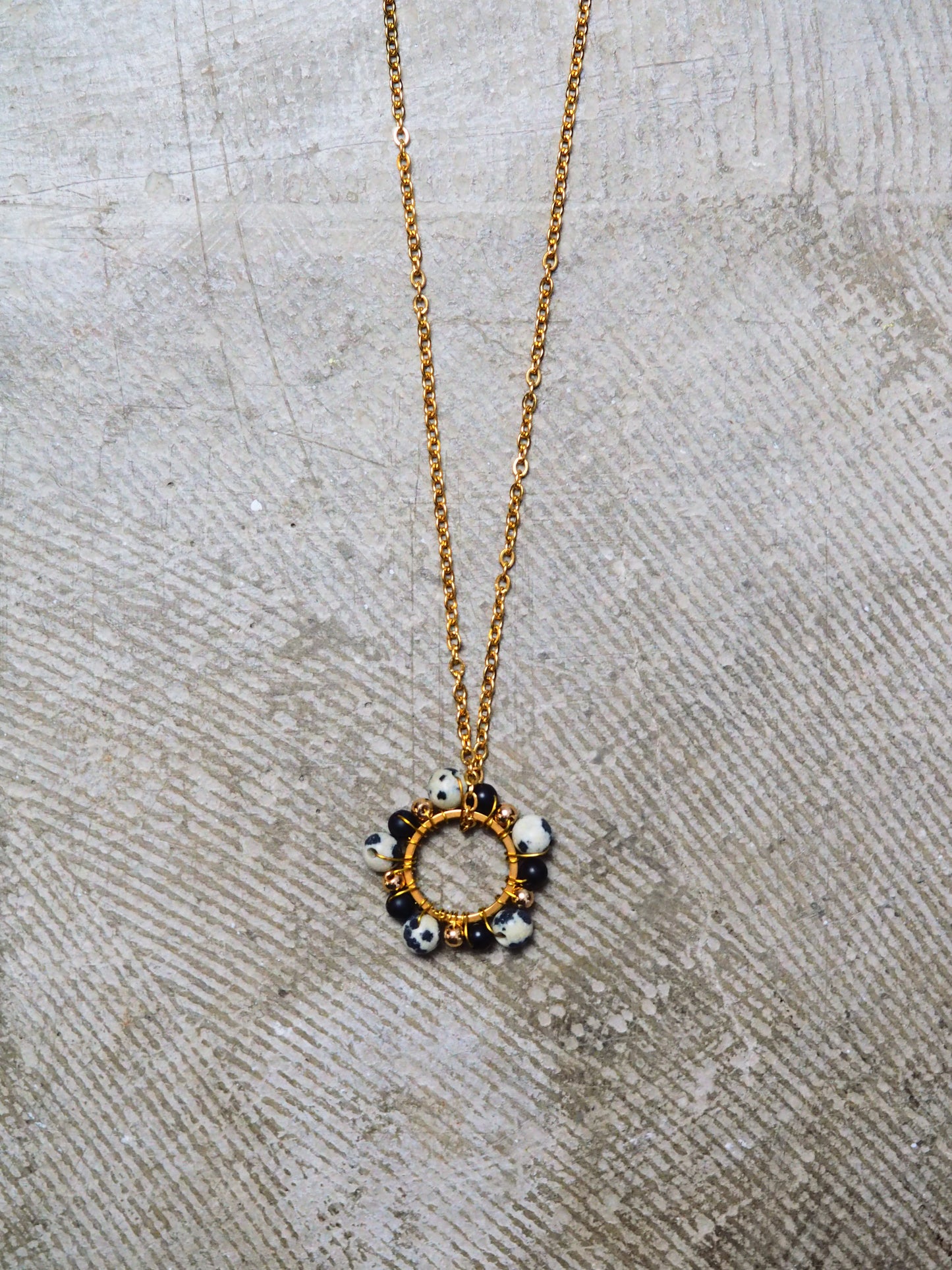 FLOWER Necklace in Gold Tone by Hoshocosho