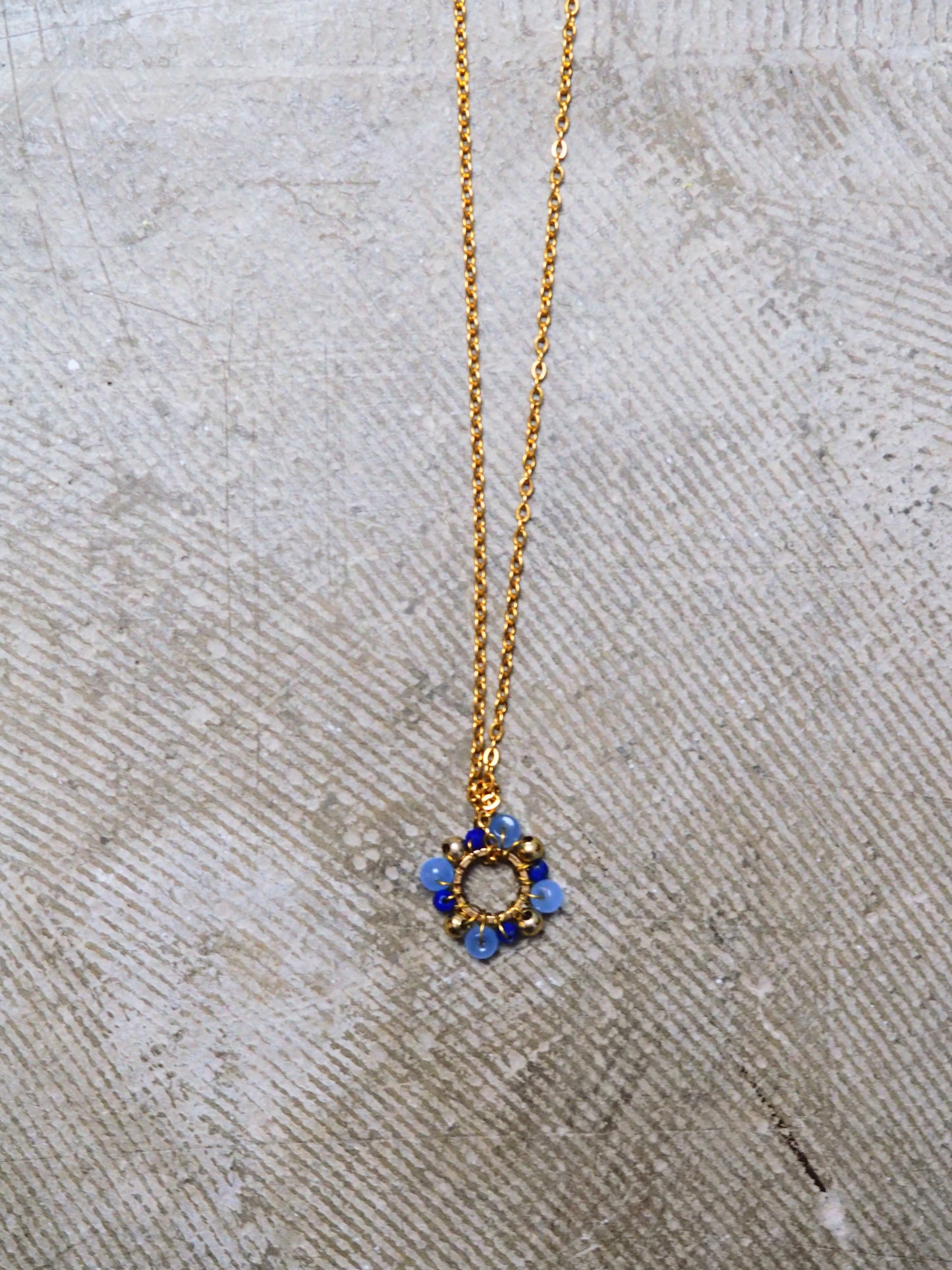 FLOWER Necklace in Gold Tone by Hoshocosho