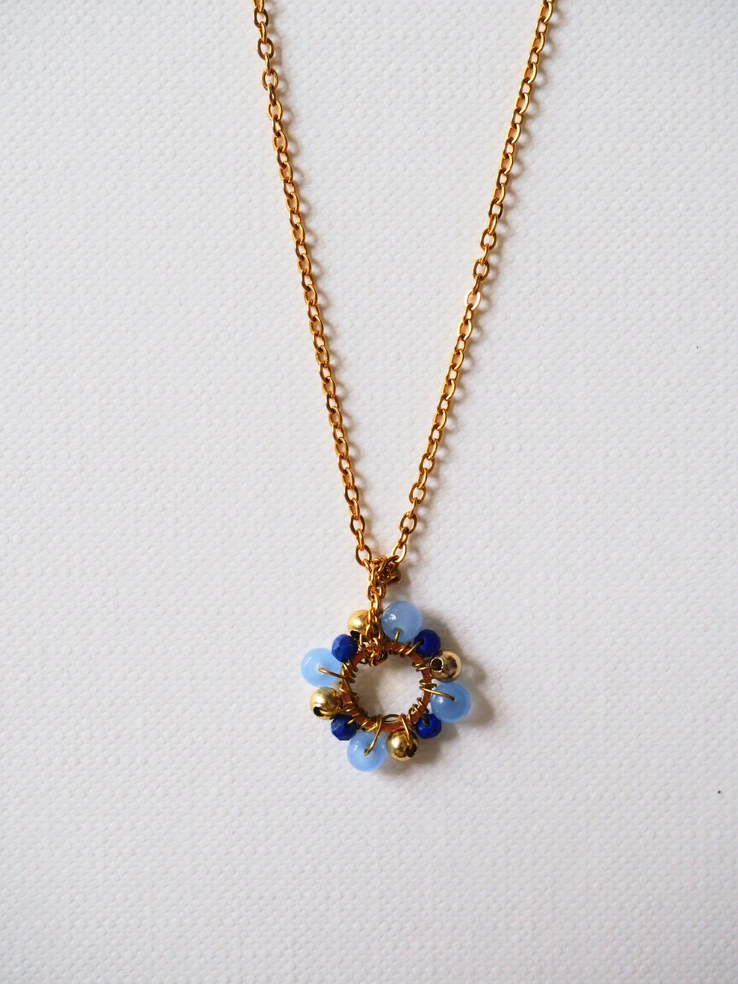 FLOWER Necklace in Gold Tone by Hoshocosho