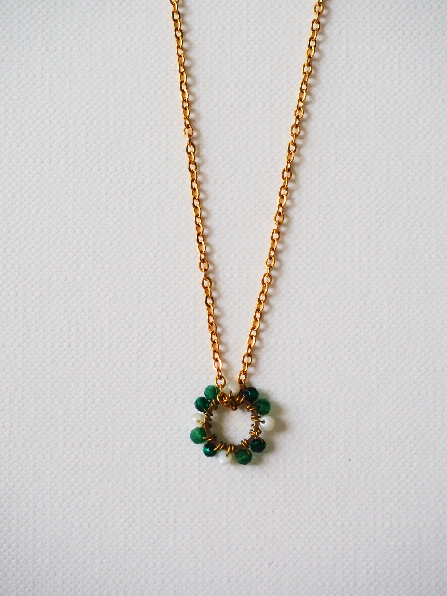 FLOWER Necklace in Gold Tone by Hoshocosho