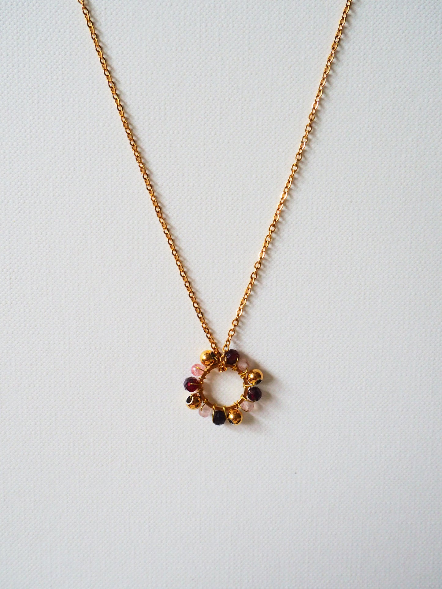 FLOWER Necklace in Gold Tone by Hoshocosho