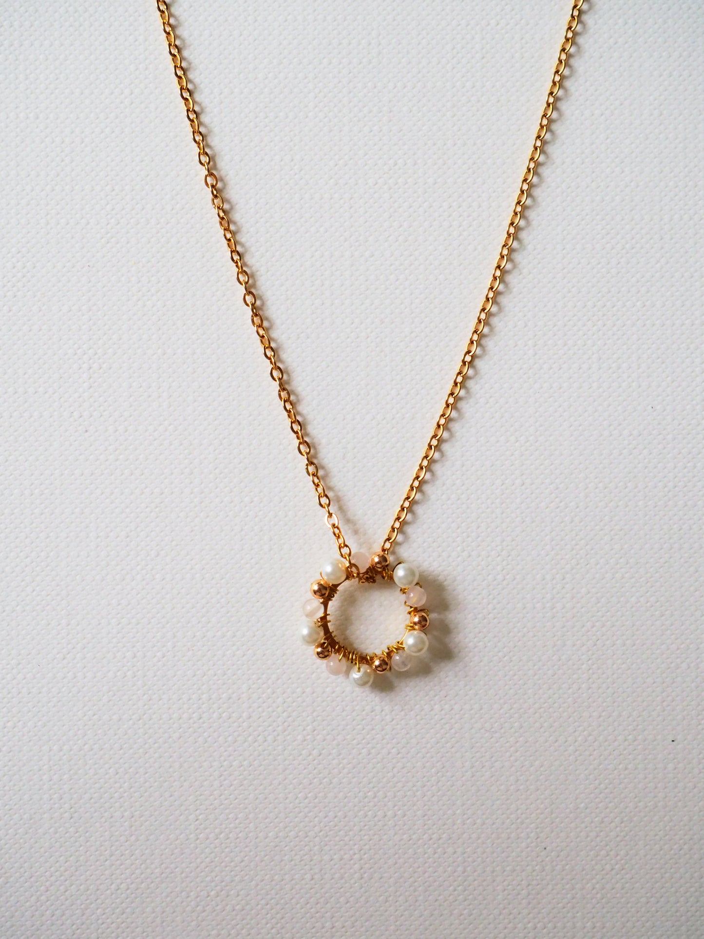 FLOWER Necklace in Gold Tone by Hoshocosho