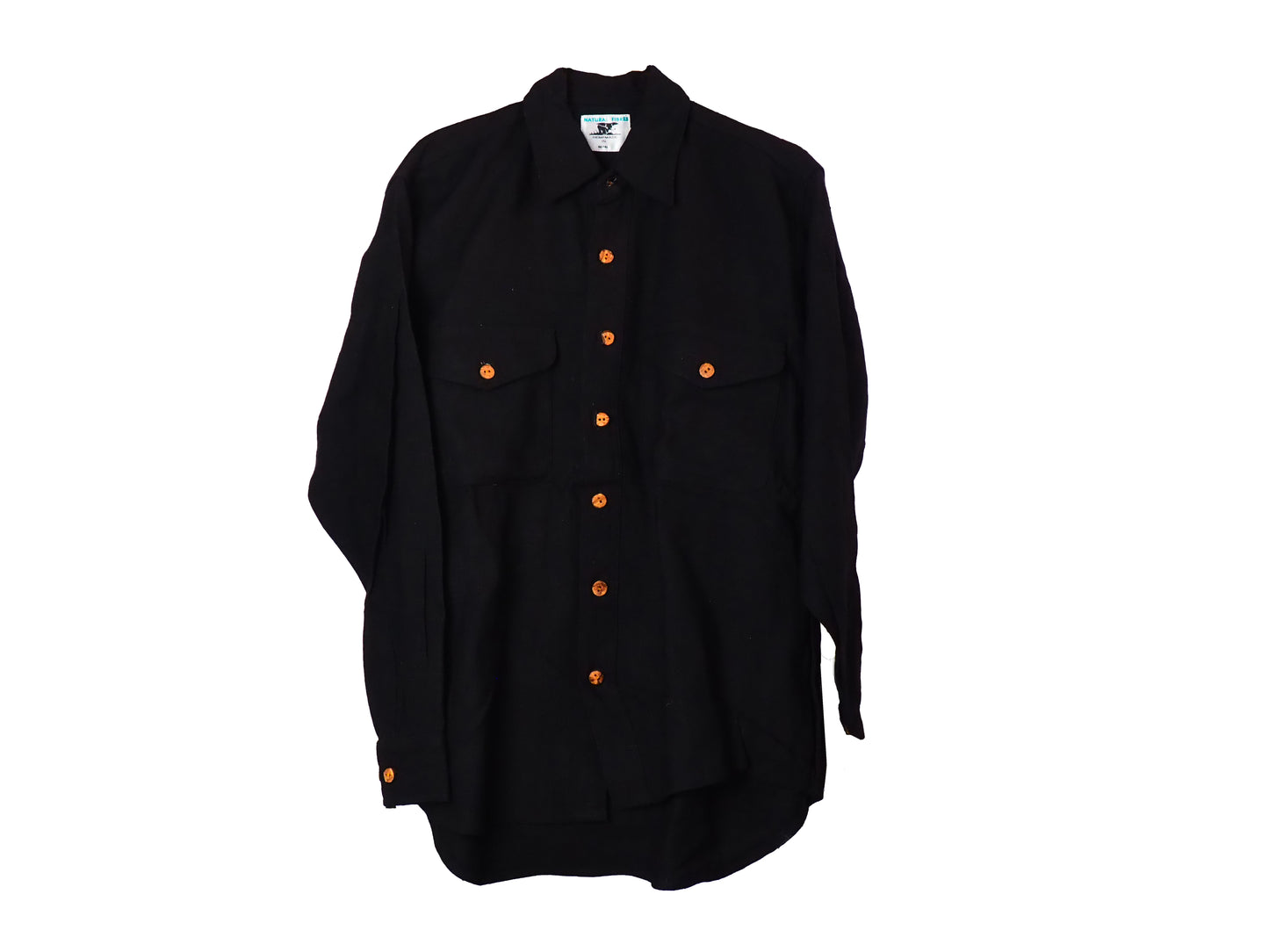 Hemp Shirt in Black by HEMPMADE