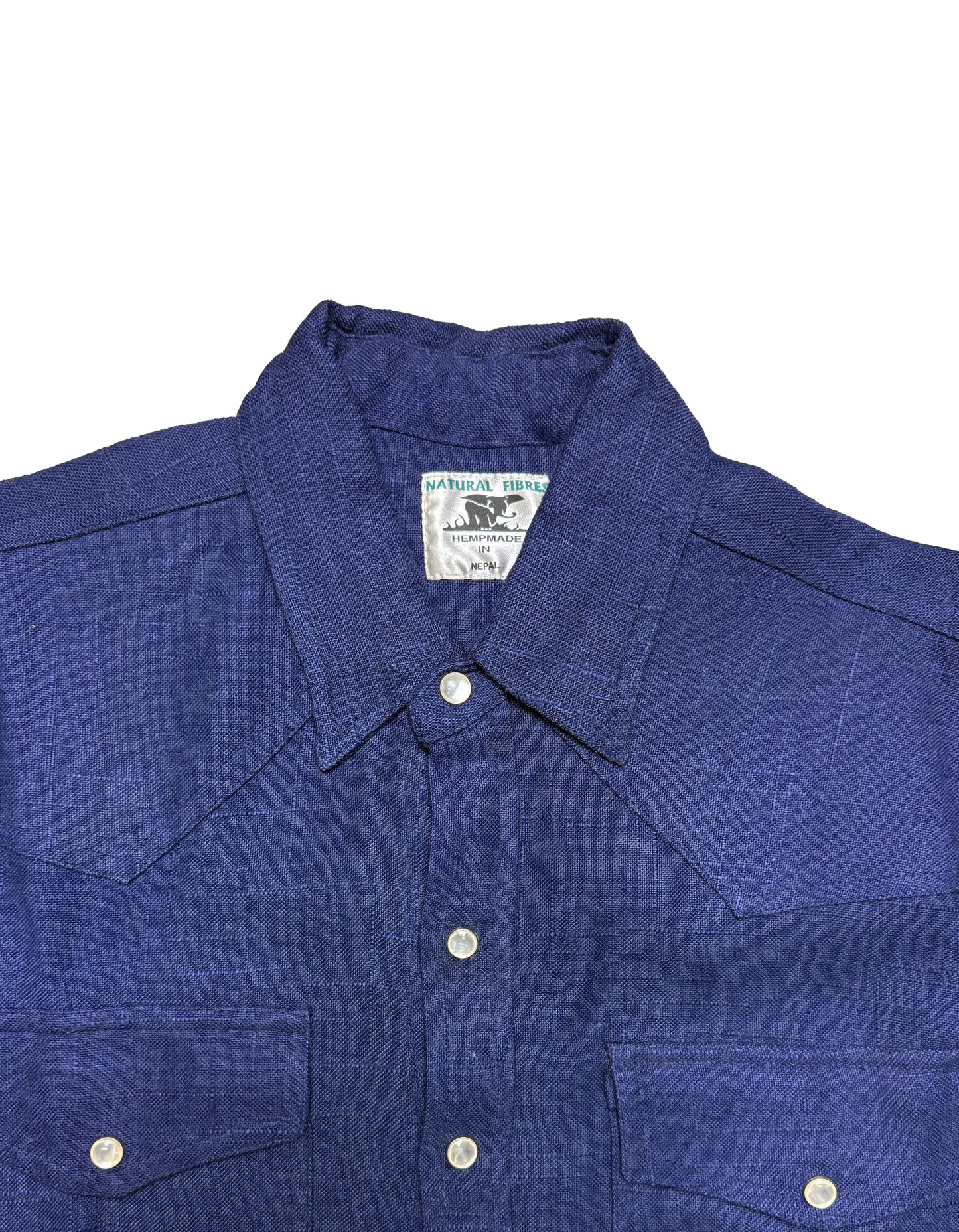 Hemp Shirt in Blue by HEMPMADE