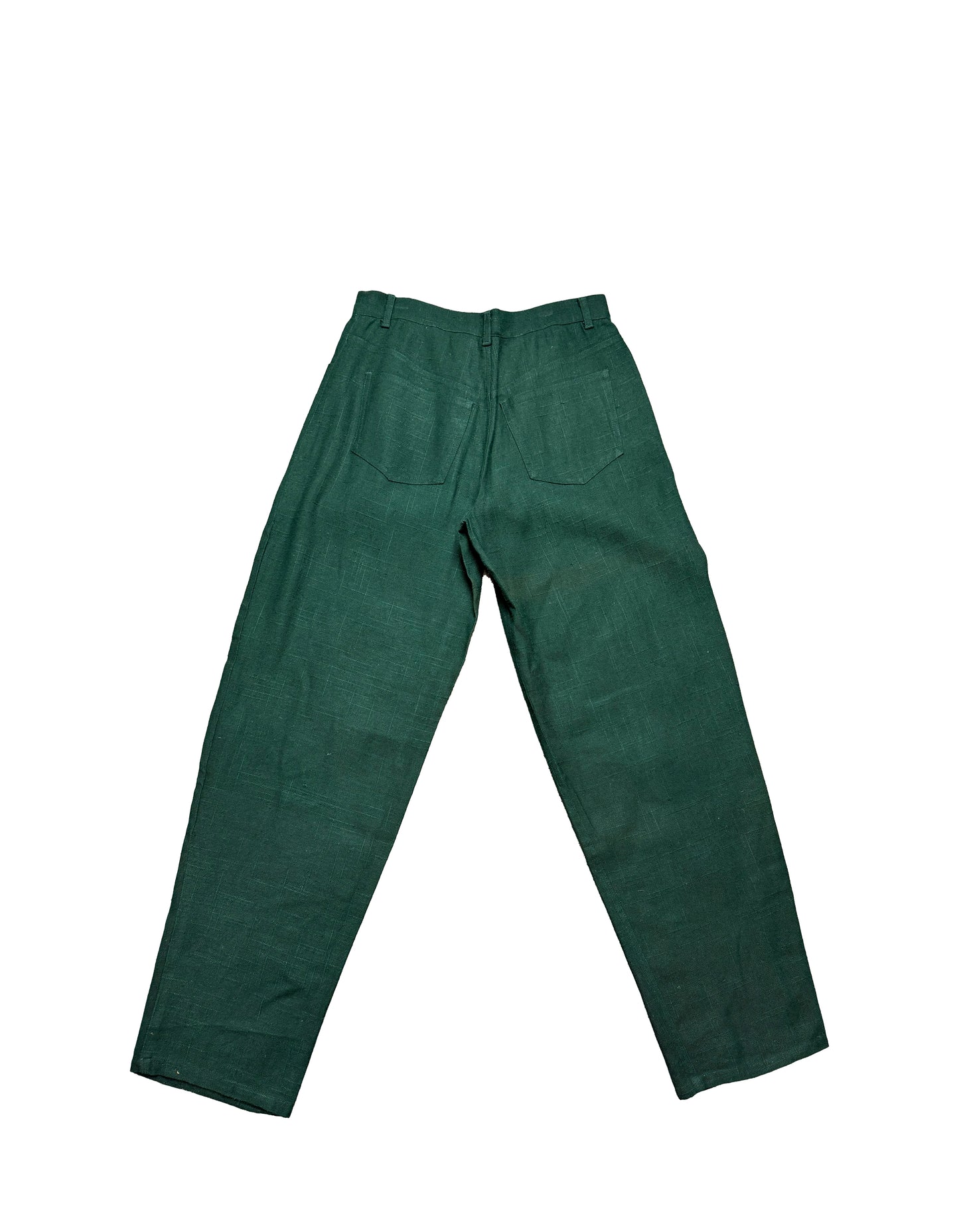 Hemp Straight Cut Trousers in Green by HEMPMADE