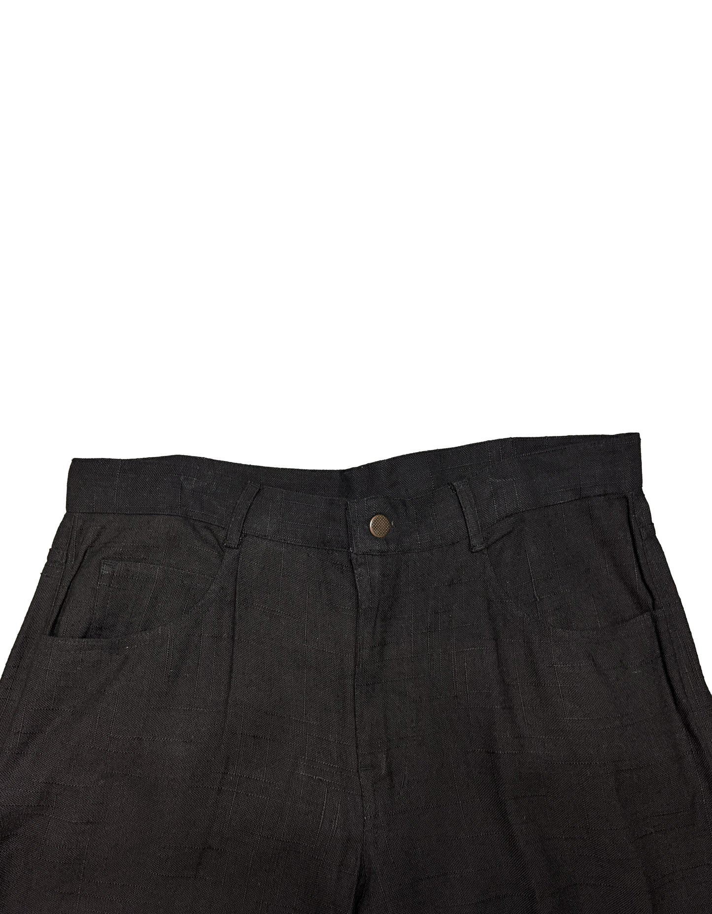 Hemp Straight Cut Trousers in Black by HEMPMADE