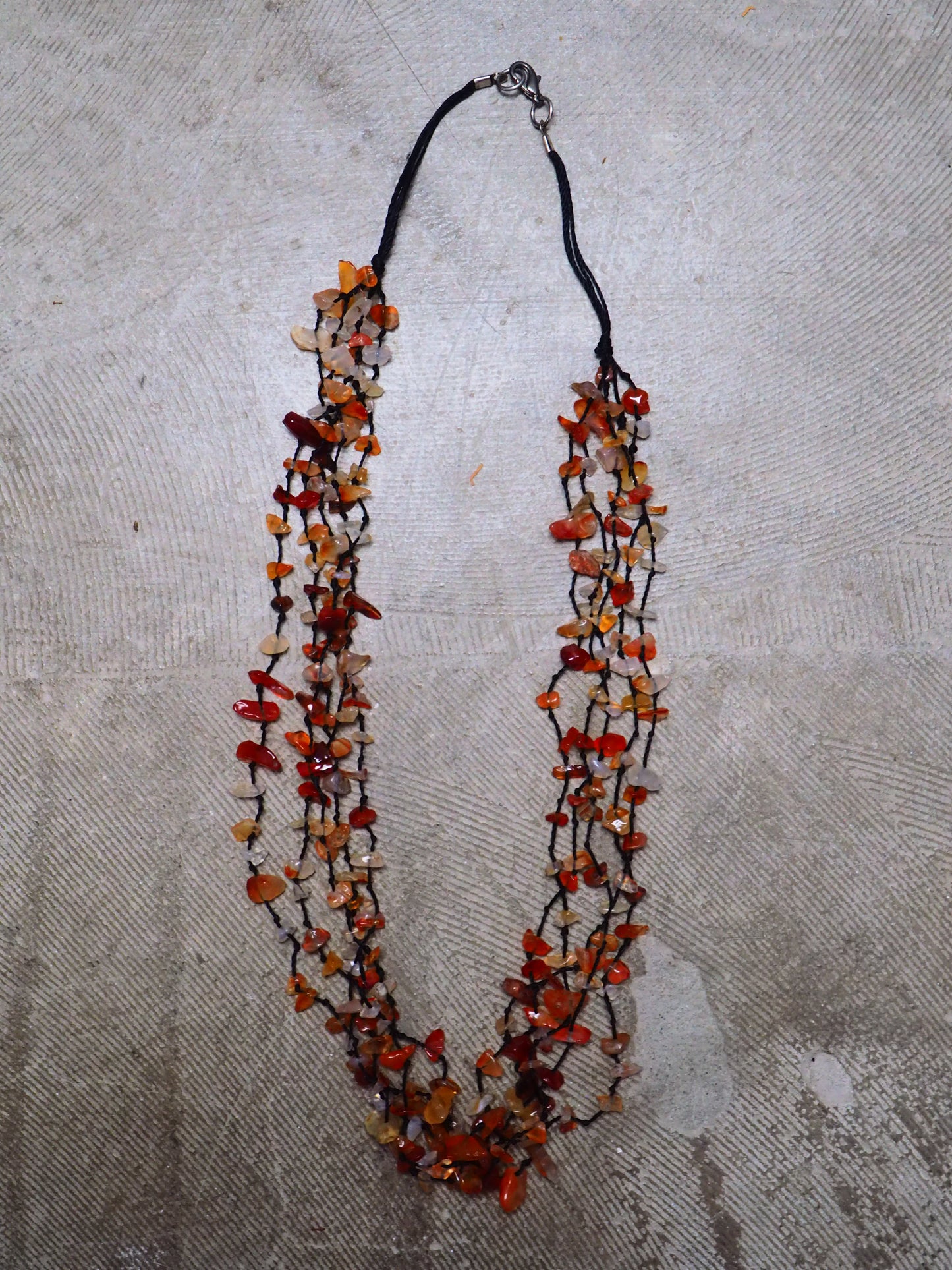 Multi-Strand Carnelian Chip Necklace by JANI