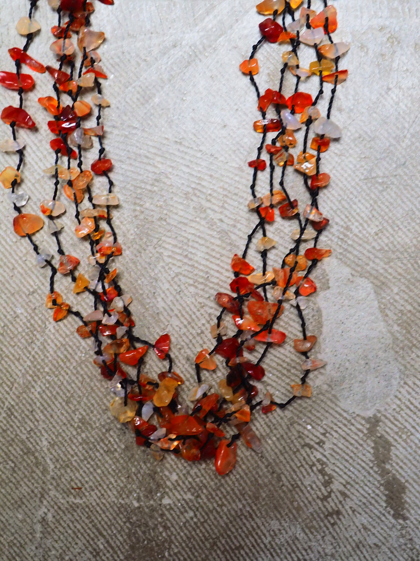 Multi-Strand Carnelian Chip Necklace by JANI