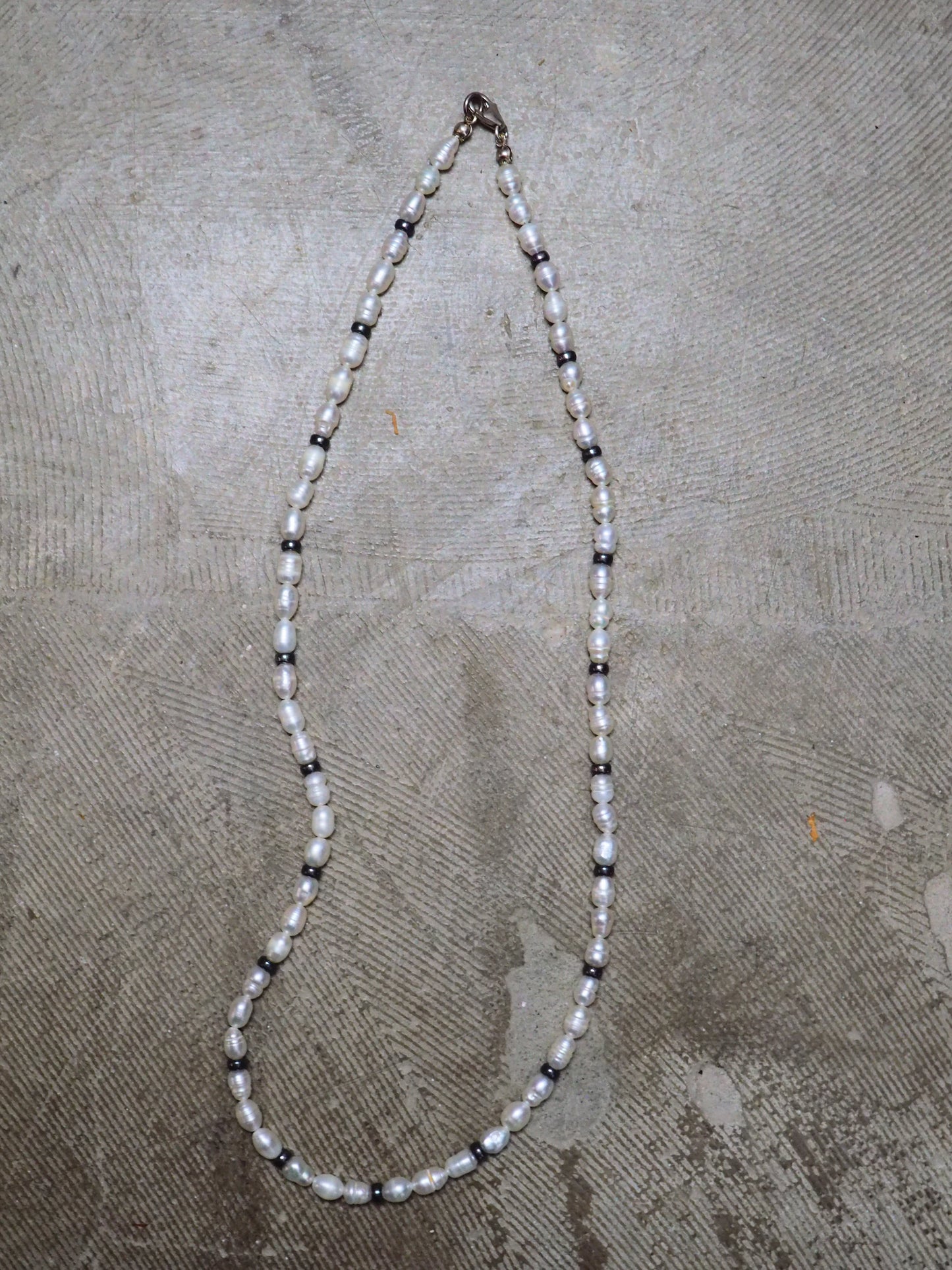 Freshwater Pearl Contrast Necklace by JANI