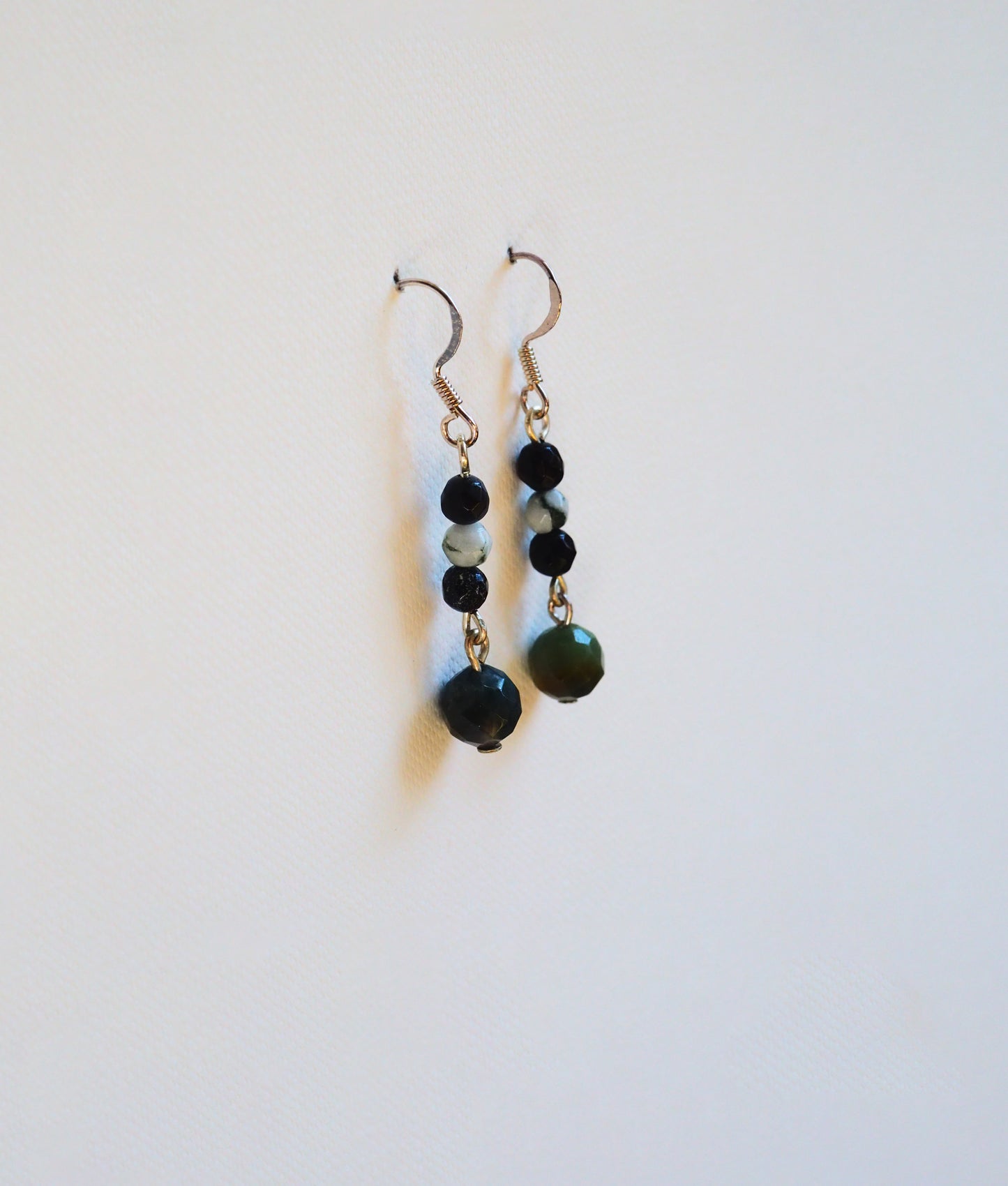 Agate and Silver Earrings by JANI