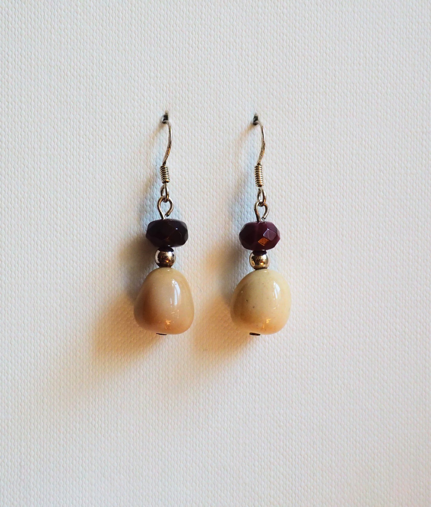 Mokaite Jasper and Silver Earrings by JANI