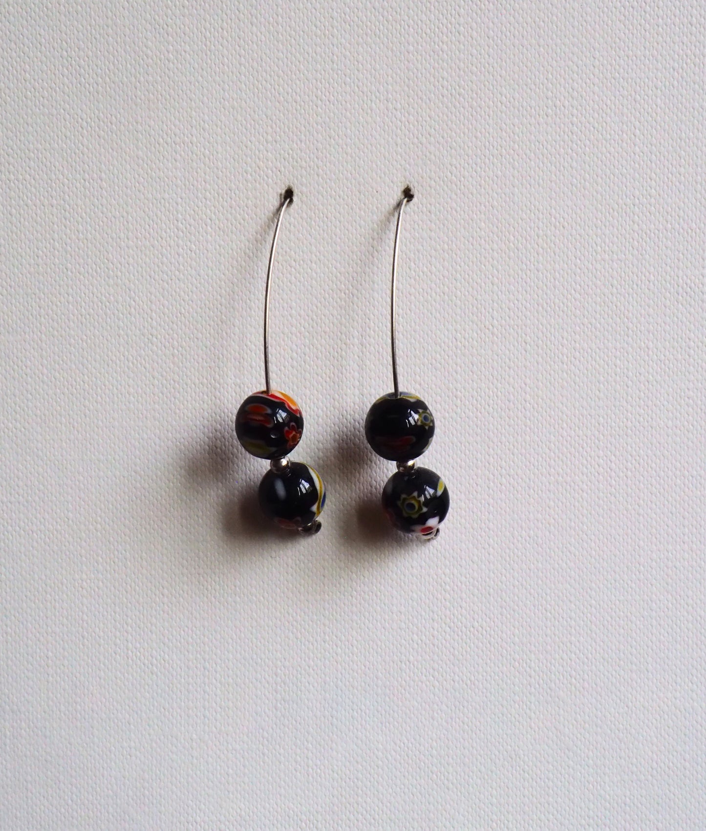 Murano Glass and Silver Earrings by JANI