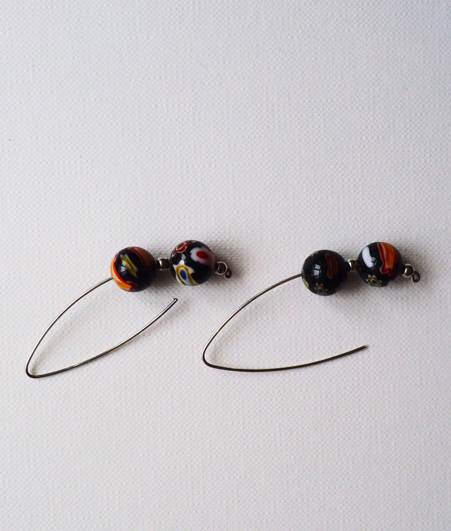 Murano Glass and Silver Earrings by JANI