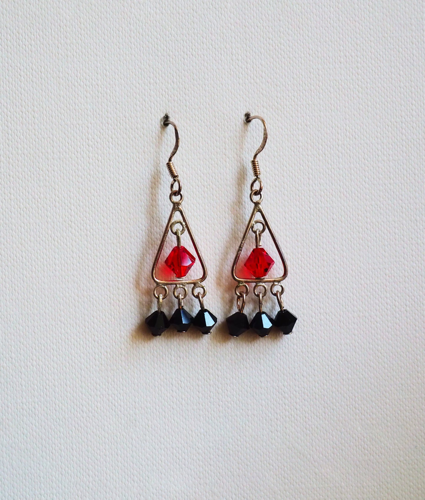 Swarowski and Silver Earrings by JANI