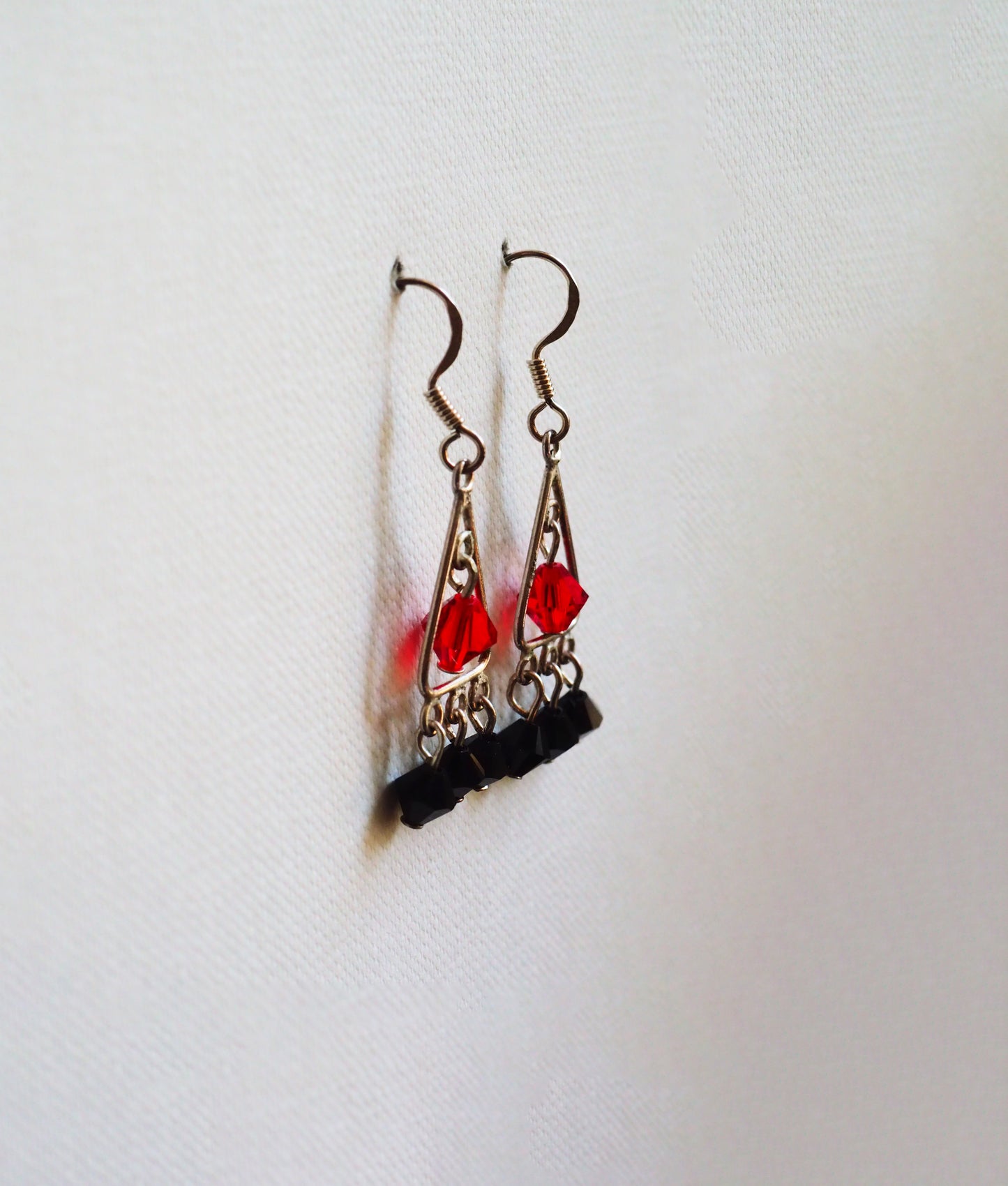 Swarowski and Silver Earrings by JANI