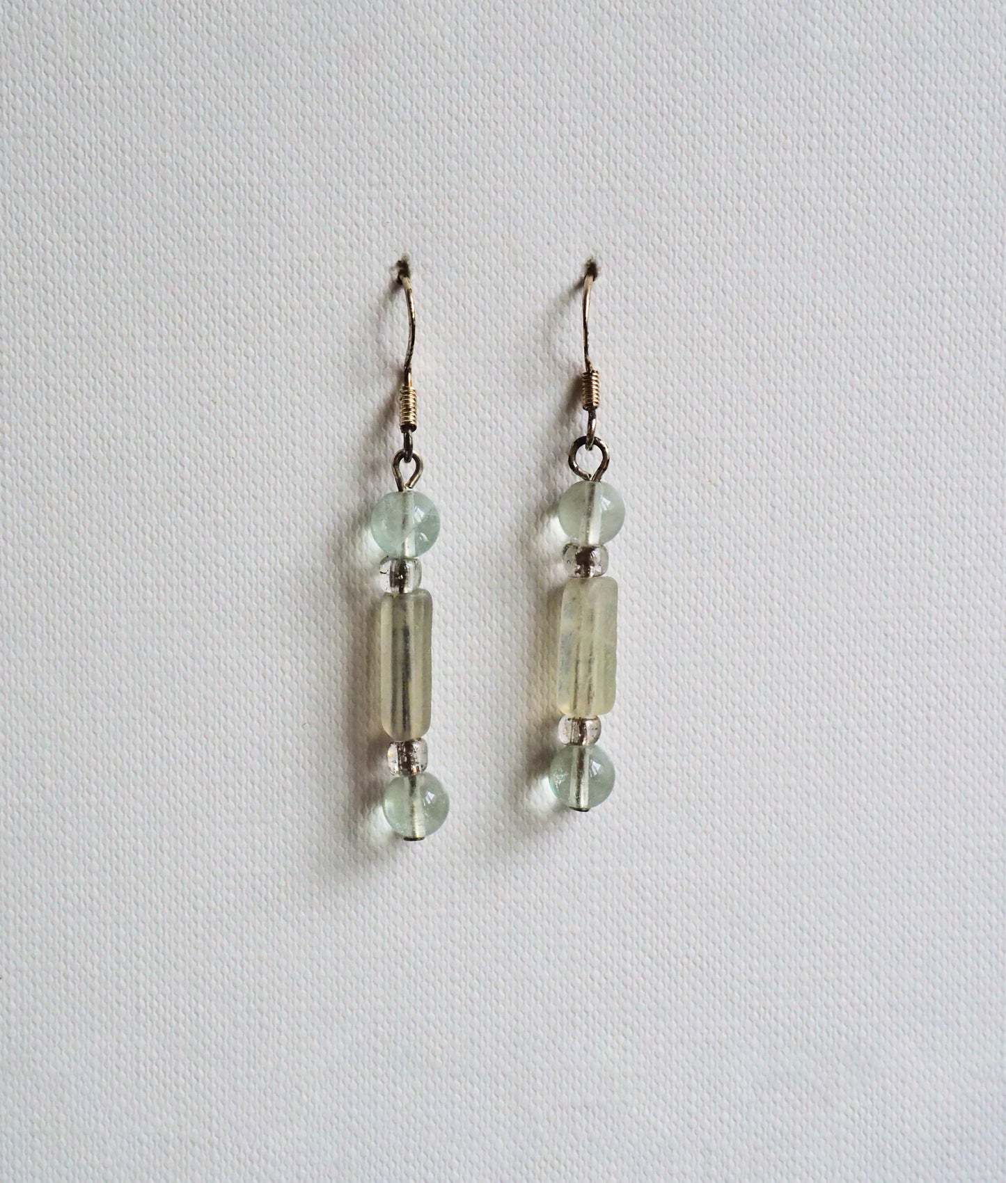 Fluorite and Silver Earrings by JANI