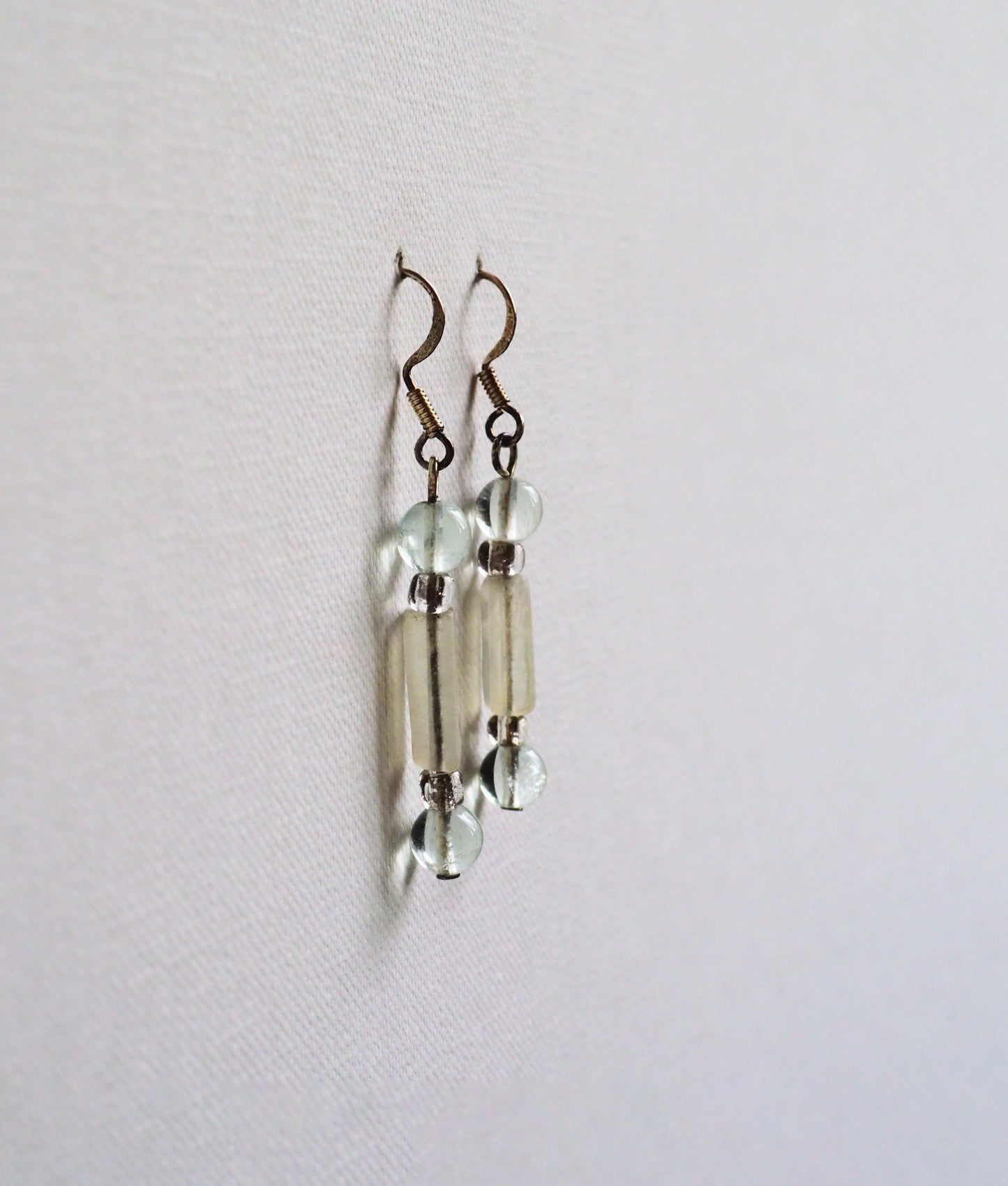 Fluorite and Silver Earrings by JANI