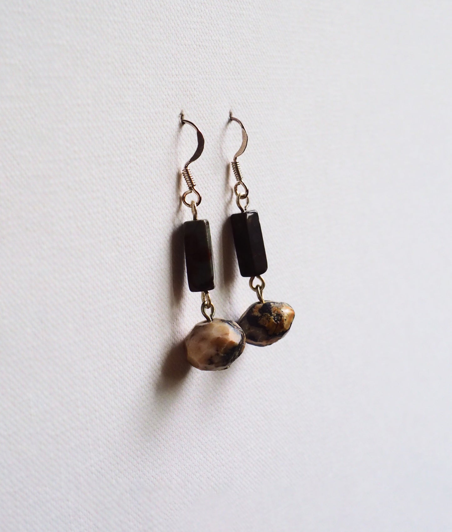 Radical Jasper and Silver Earrings by JANI