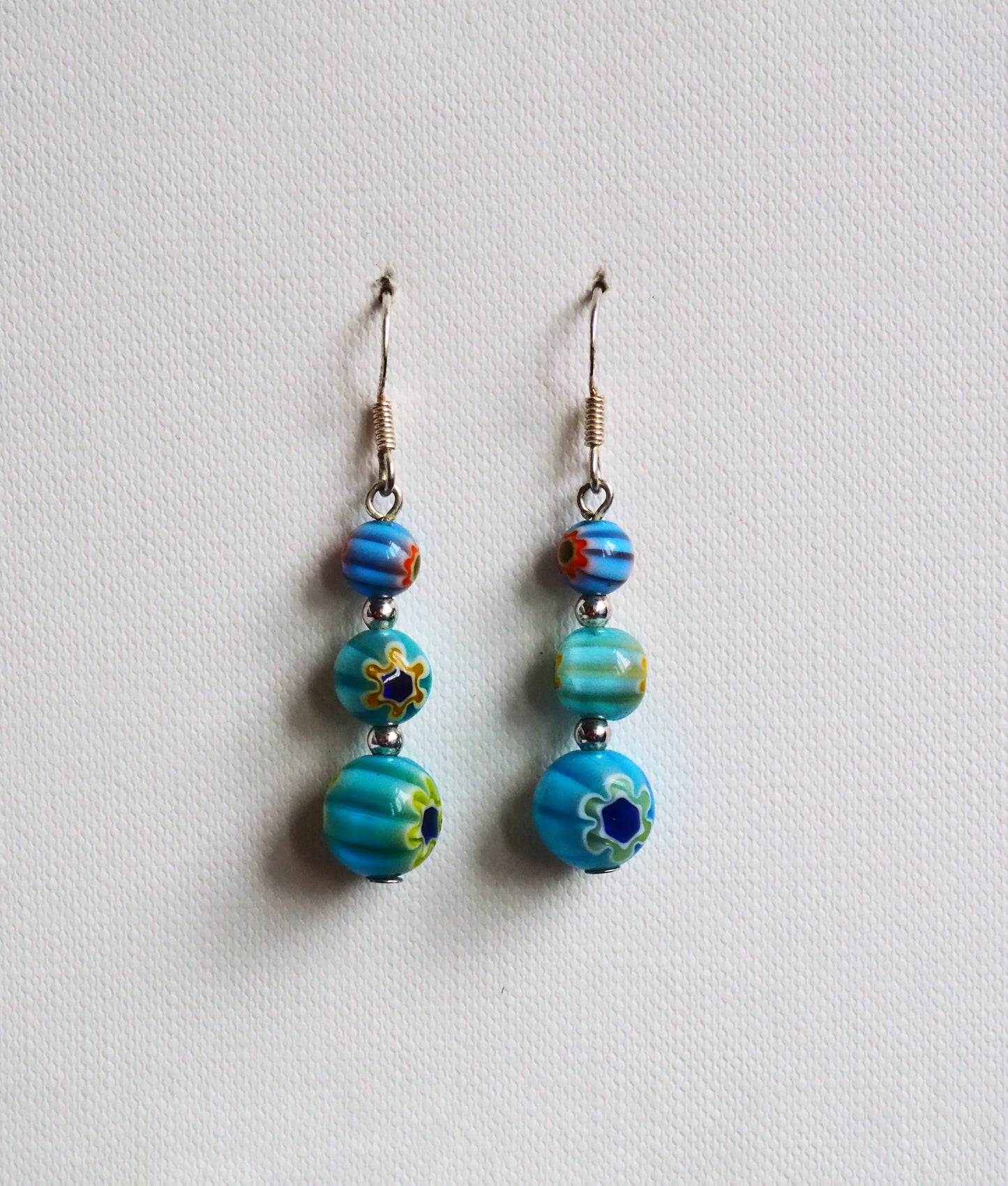 Murano Glass and Silver Earrings by JANI