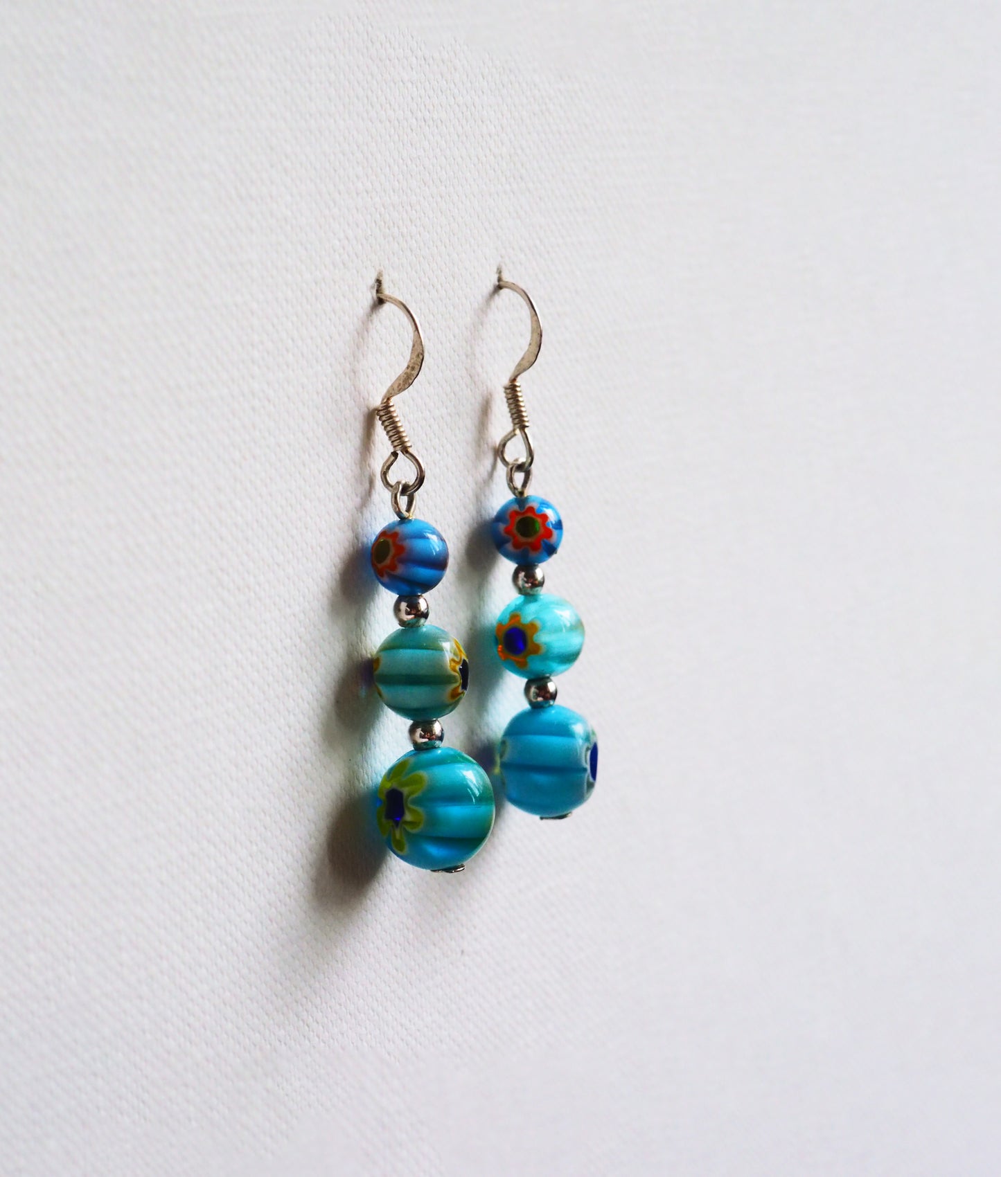 Murano Glass and Silver Earrings by JANI