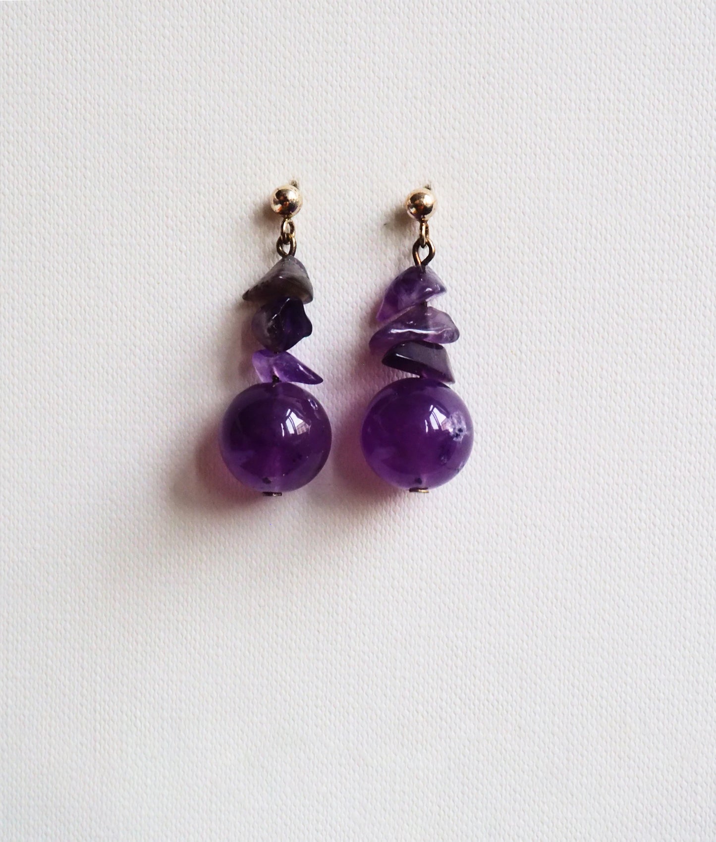 Amethyst Drop Earrings by JANI