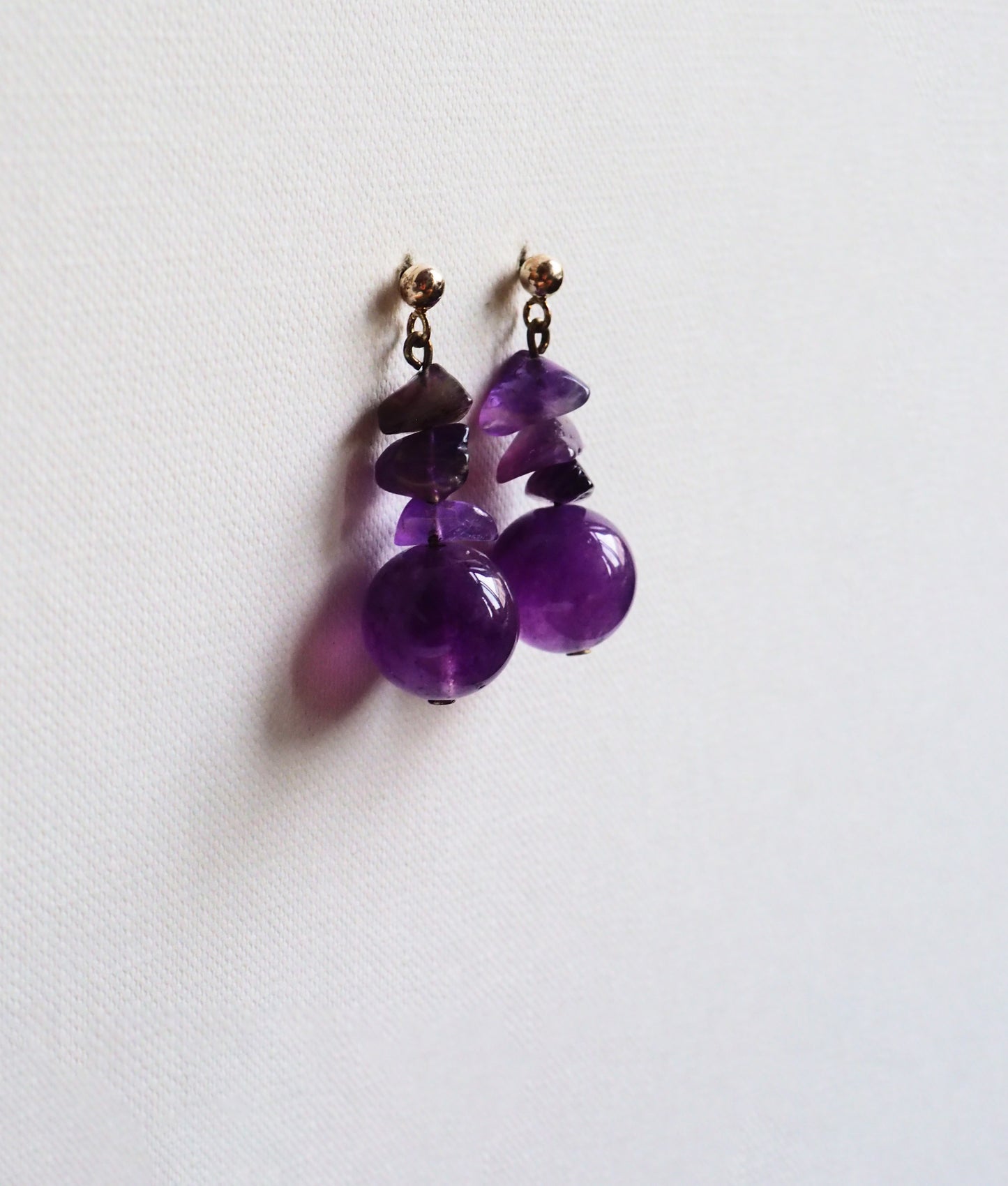 Amethyst Drop Earrings by JANI