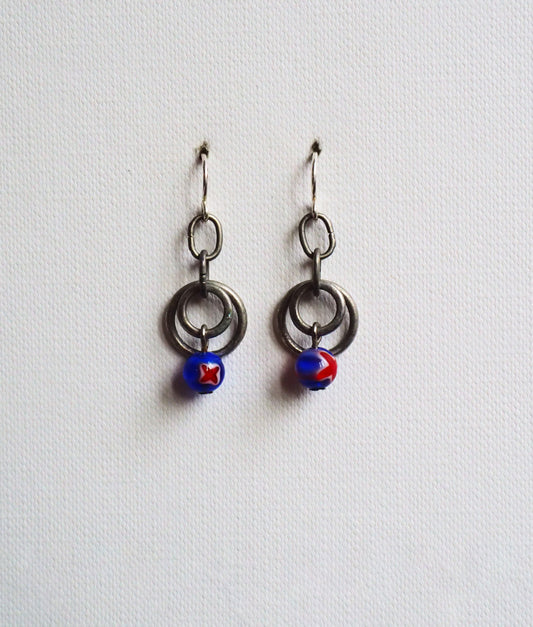 Chained Murano Earrings by JANI