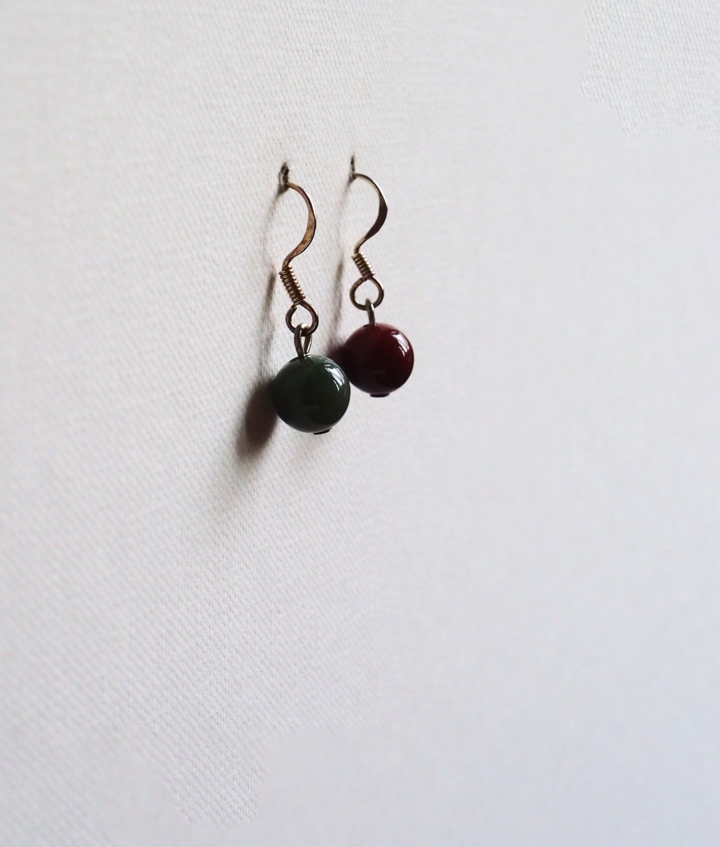 Agate and Silver Drop Earrings by JANI