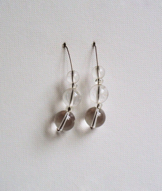 Quartz and Silver Earrings by JANI