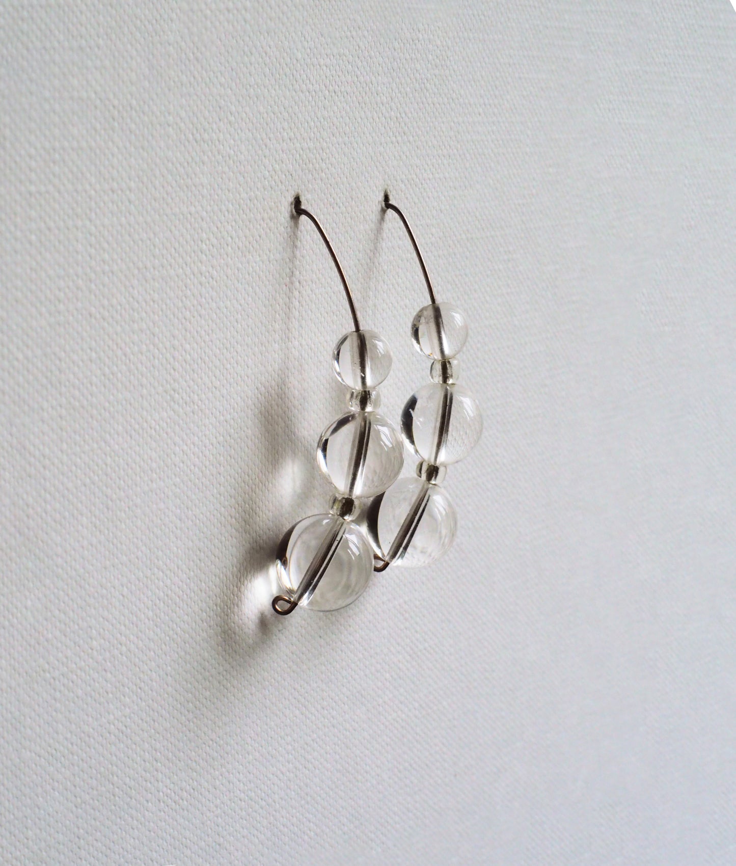 Quartz and Silver Earrings by JANI