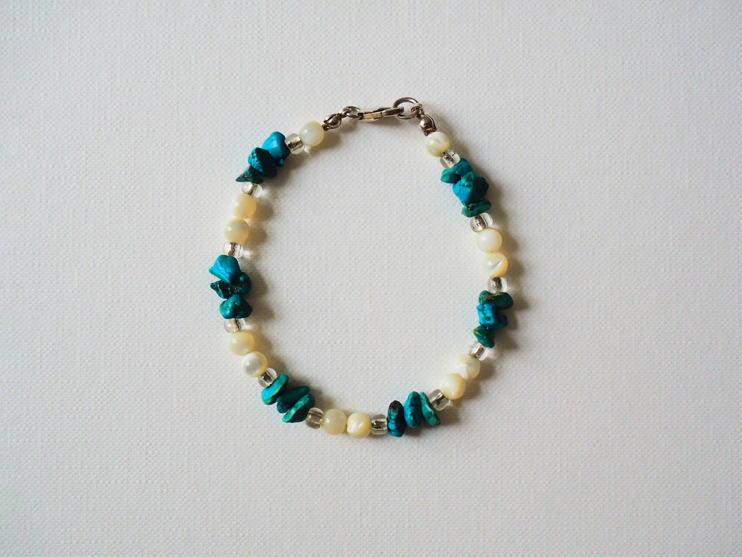 Turquoise and Mother-of-Pearl Bracelet by JANI