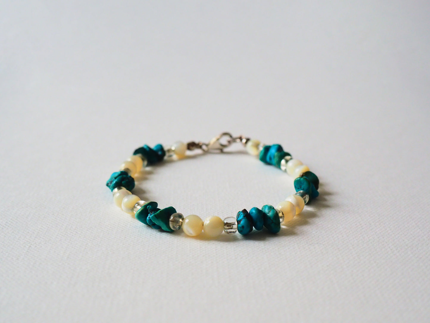 Turquoise and Mother-of-Pearl Bracelet by JANI