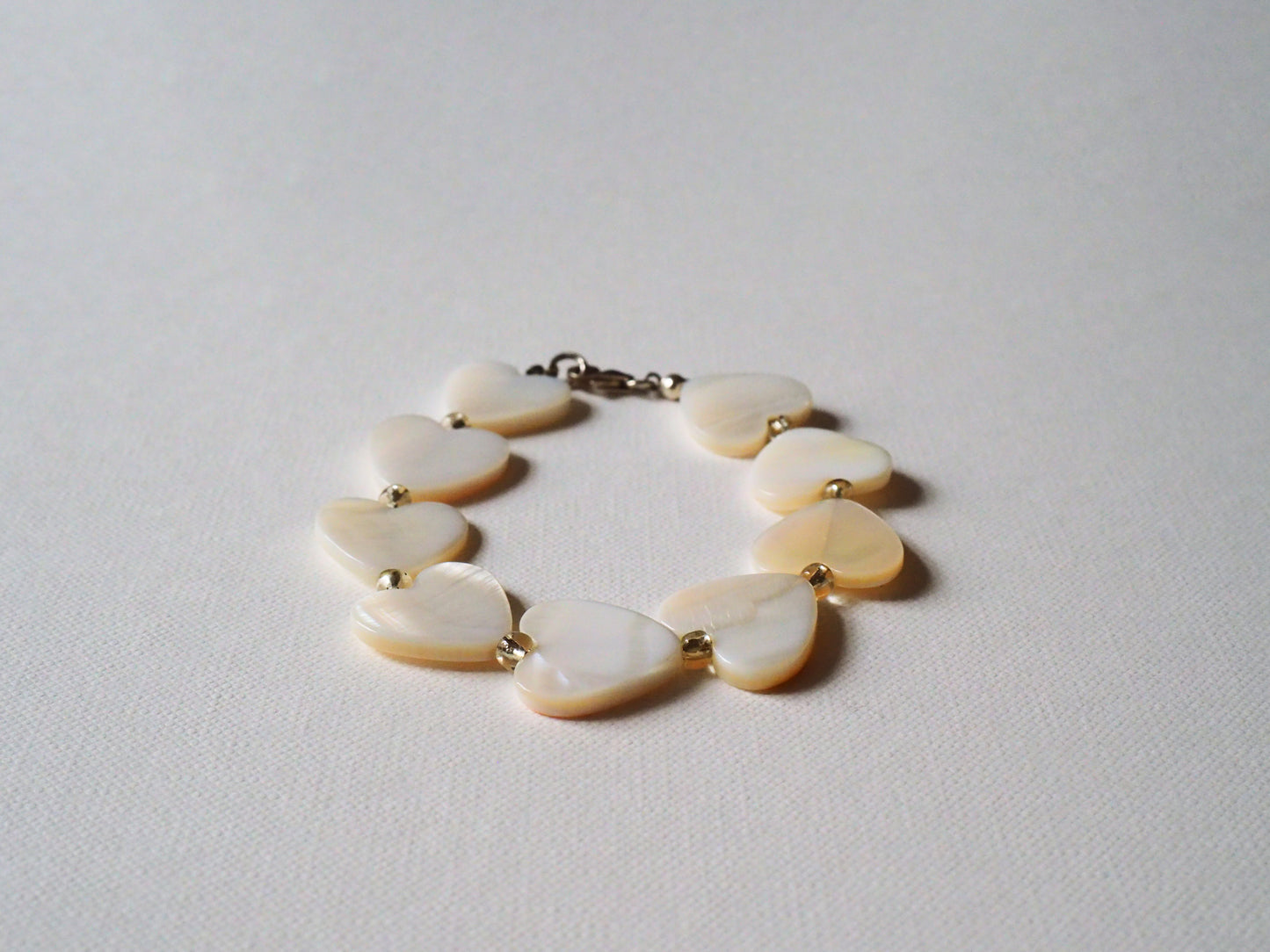 Mother-of-Pearl Heart Bracelet by JANI