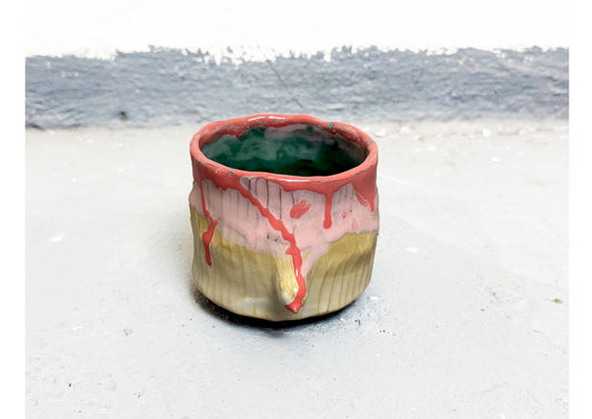 Ceramic T Cup Pink-Beige by MAXIMILIAN GUTMAIR