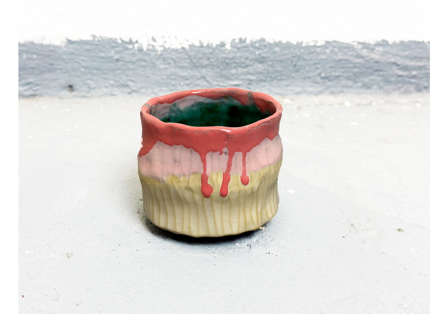 Ceramic T Cup Pink-Beige by MAXIMILIAN GUTMAIR