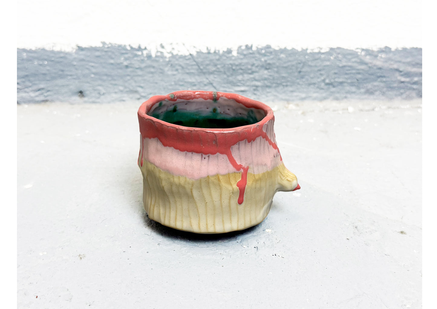 Ceramic T Cup Pink-Beige by MAXIMILIAN GUTMAIR