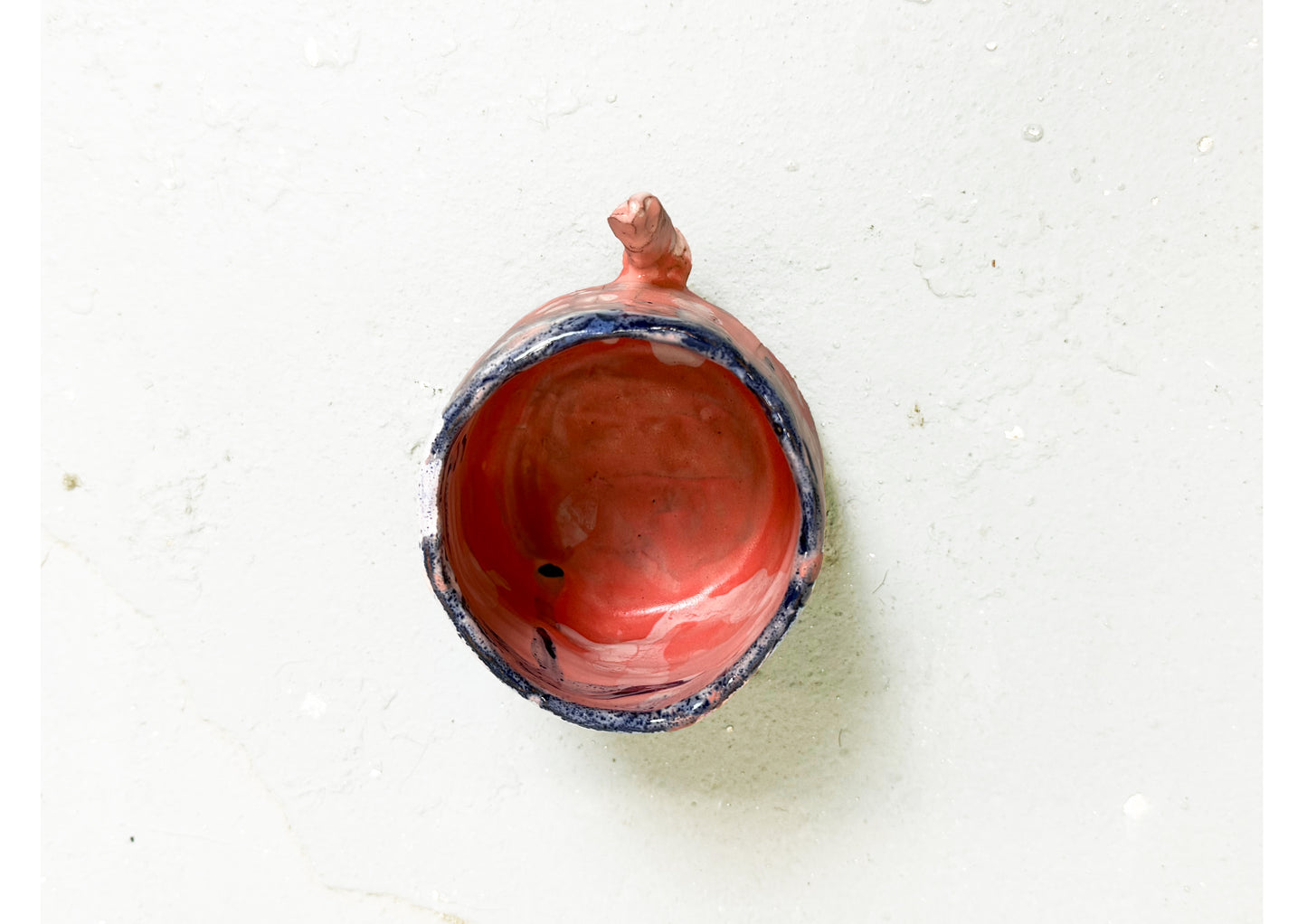 Ceramic D Cup Blue-Pink-White by MAXIMILIAN GUTMAIR