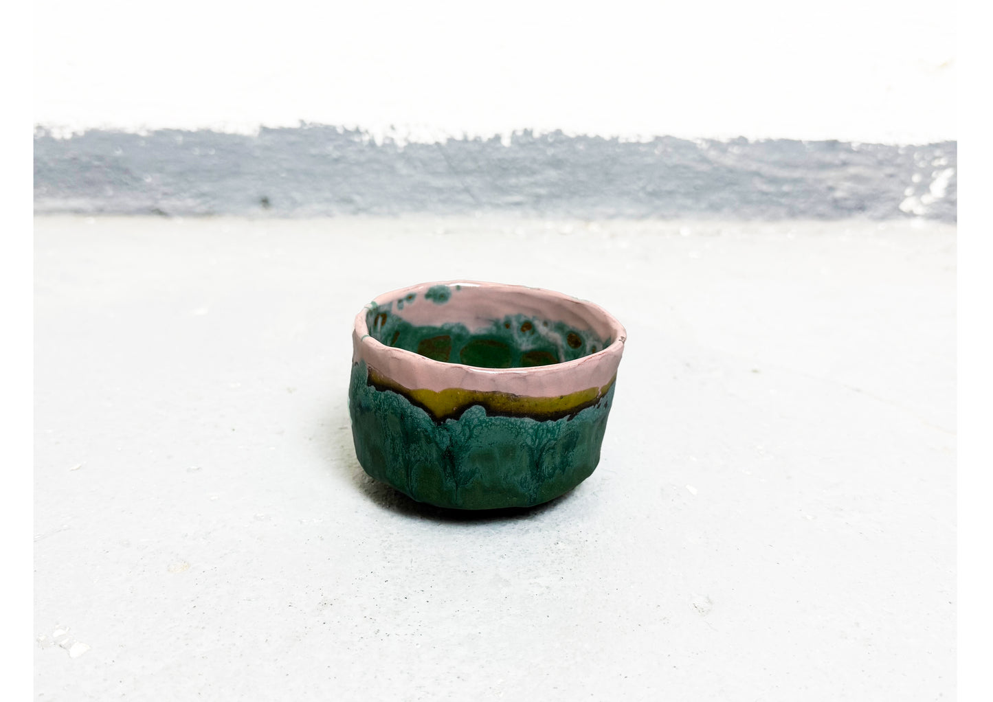 Ceramic Cup Pink-Green by MAXIMILIAN GUTMAIR