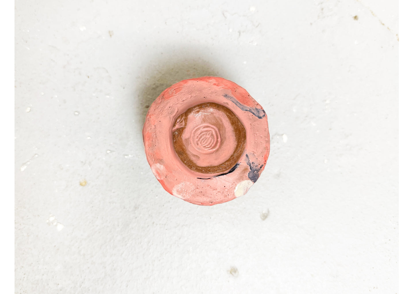 Ceramic Cup Pink-White by MAXIMILIAN GUTMAIR