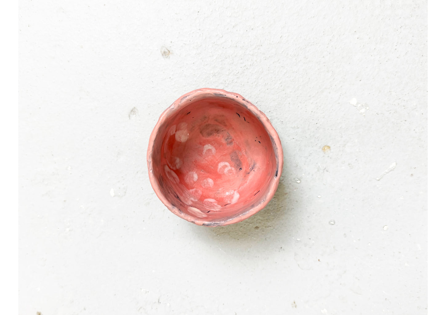 Ceramic Cup Pink-White by MAXIMILIAN GUTMAIR