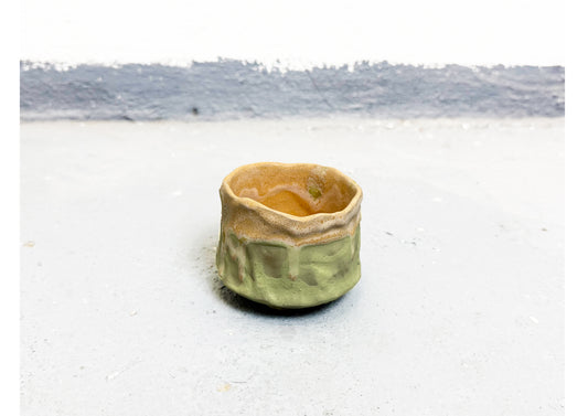 Ceramic Cup Beige-Green by MAXIMILIAN GUTMAIR