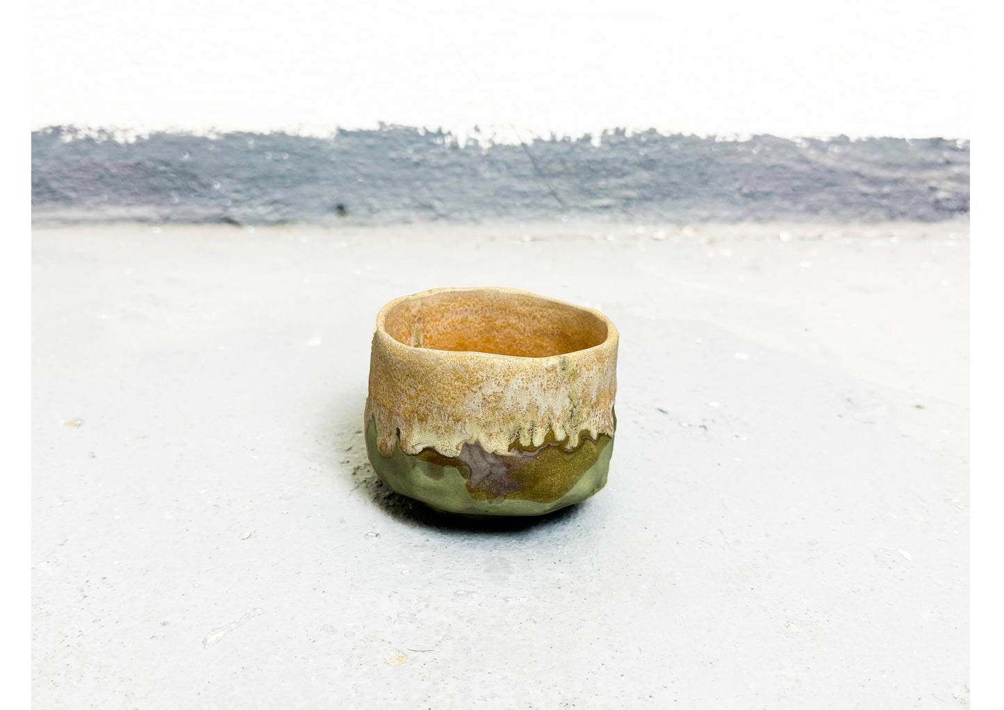 Ceramic Cup Beige-Green by MAXIMILIAN GUTMAIR