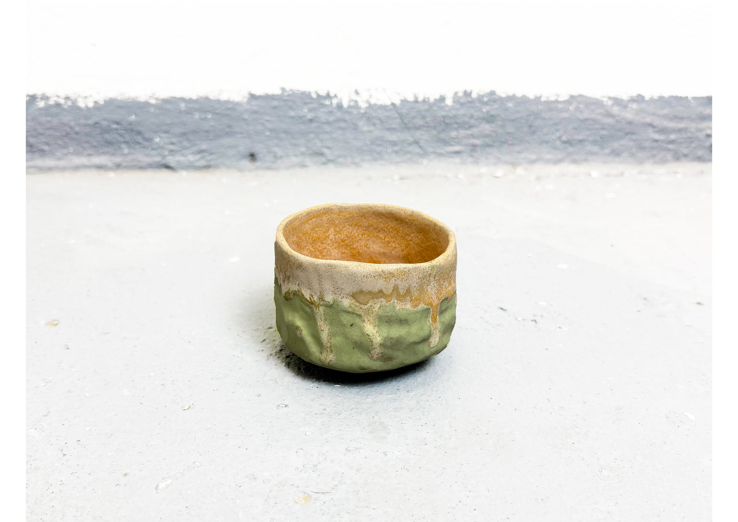 Ceramic Cup Beige-Green by MAXIMILIAN GUTMAIR