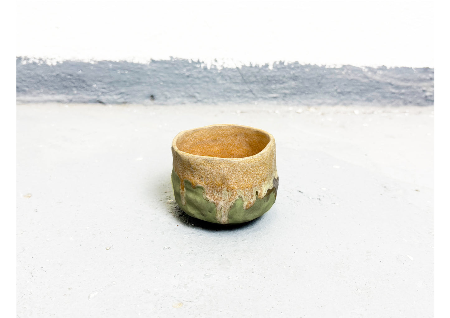 Ceramic Cup Beige-Green by MAXIMILIAN GUTMAIR